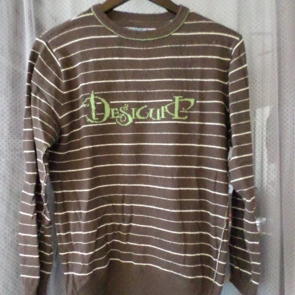 Men's Stripe Sweater Desigual Green/Brown